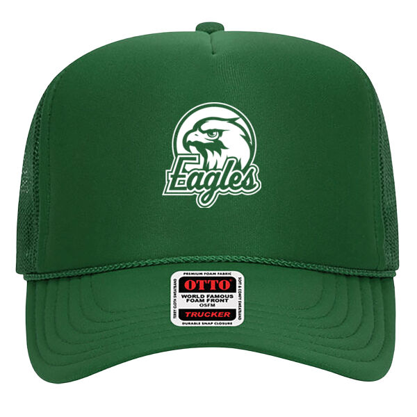 Eagles - OTTO CAP® Camouflage 5 Panel High Crown Mesh Back Trucker Hat Thumbnail