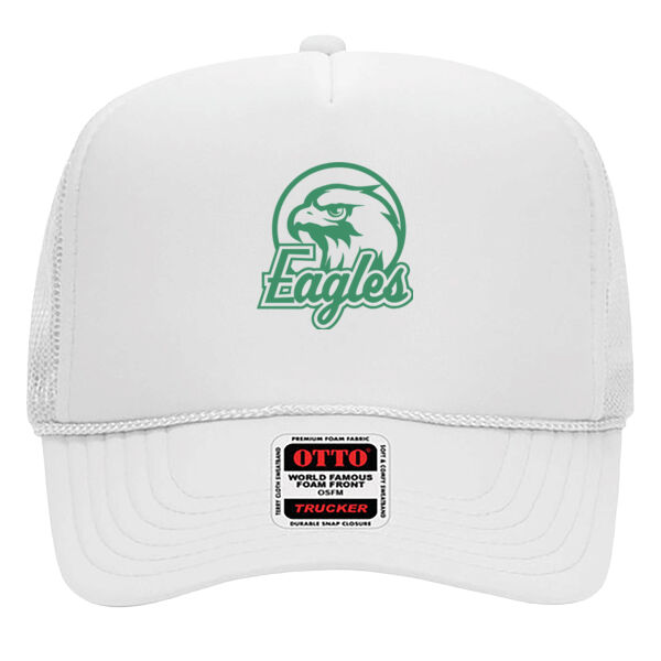 Eagles - OTTO CAP® Camouflage 5 Panel High Crown Mesh Back Trucker Hat Thumbnail